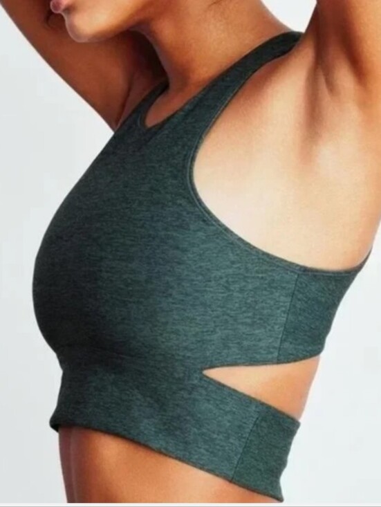 Outdoor Voices Tops - Outdoor Voices Slash Green Crop Top Sports Bra Medium